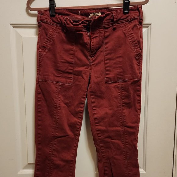 Anthropologie Red Skinny Pants - Picture 1 of 2